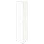 Шкаф для документов узкий со стеклом белым LT.SU-1.10 R (L) white