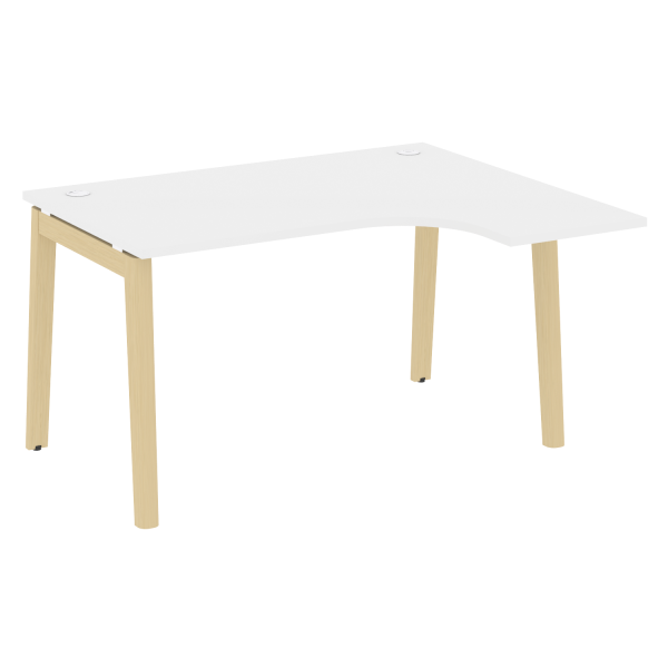 Стол эргономичный правый на деревянных опорах Onix Wood OW.SA-3R 1380x1180x750