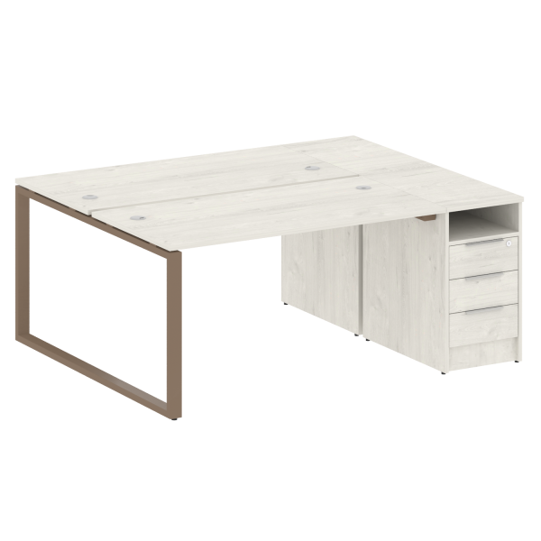 Рабочая станция Metal System Style БО.РС-СТП-2.3 1812x1475x750 (Дуб Наварра/Мокко металл)