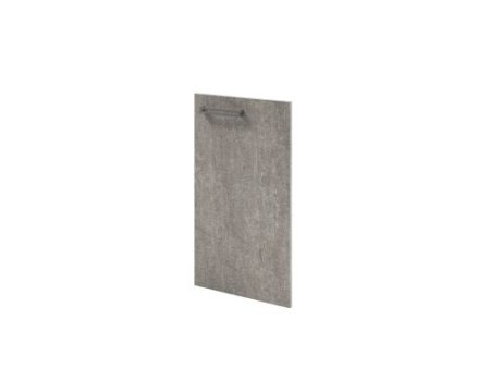 Дверь низкая правая Solution D-011 395x18x717 (Бетон/Кашемир)